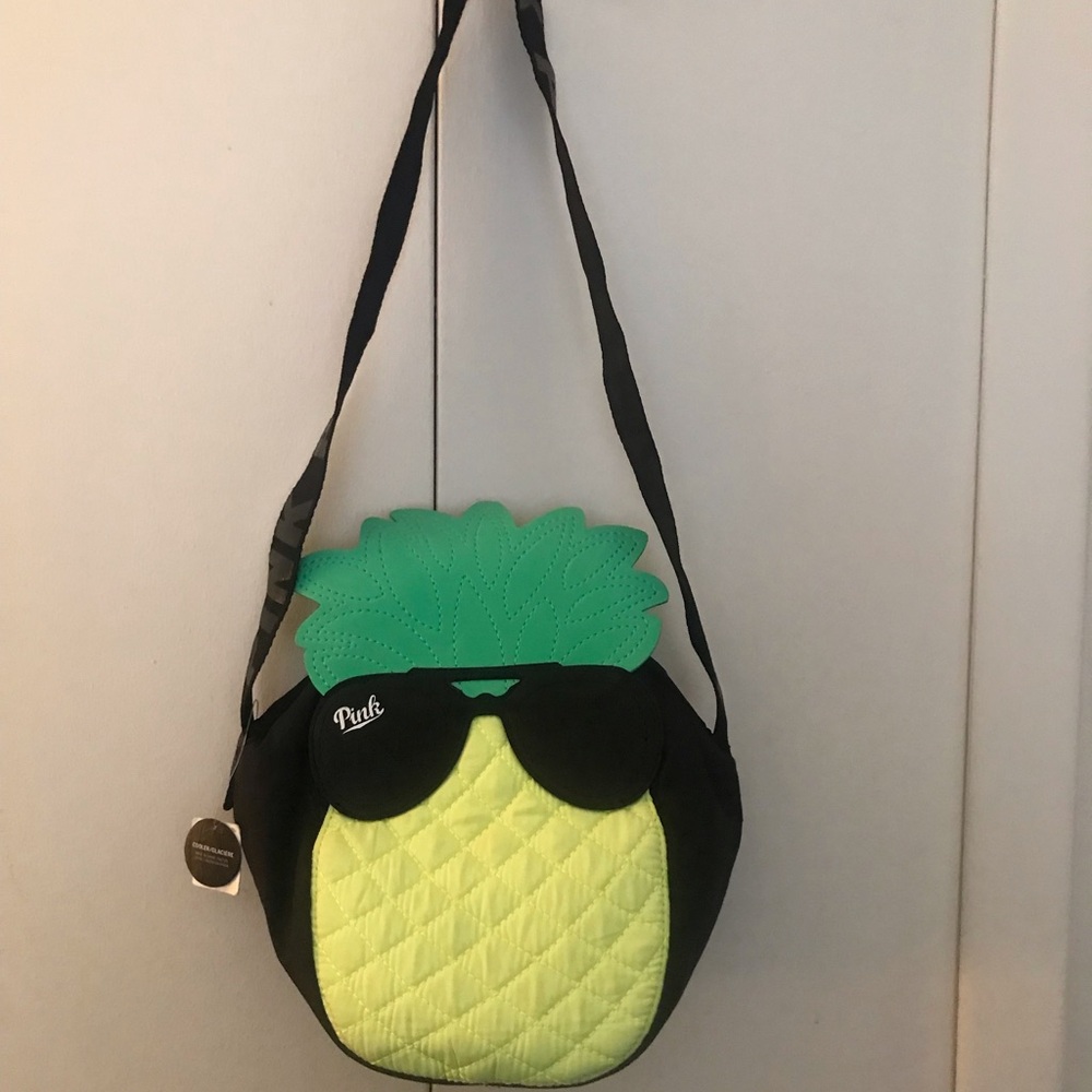 Unk Green and Black Penguin Crossbody Bag